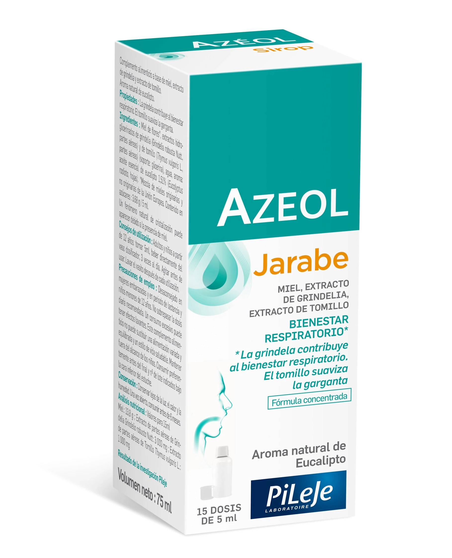 Pileje Azeol jarabe, 75ml.