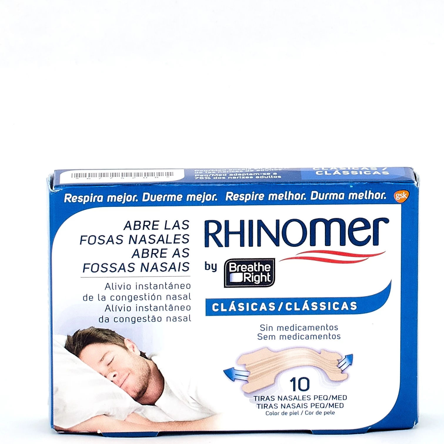 Comprar Rhinomer Tira Nasal Breathe Right Peq/Med, 10 Uds al mejor precio