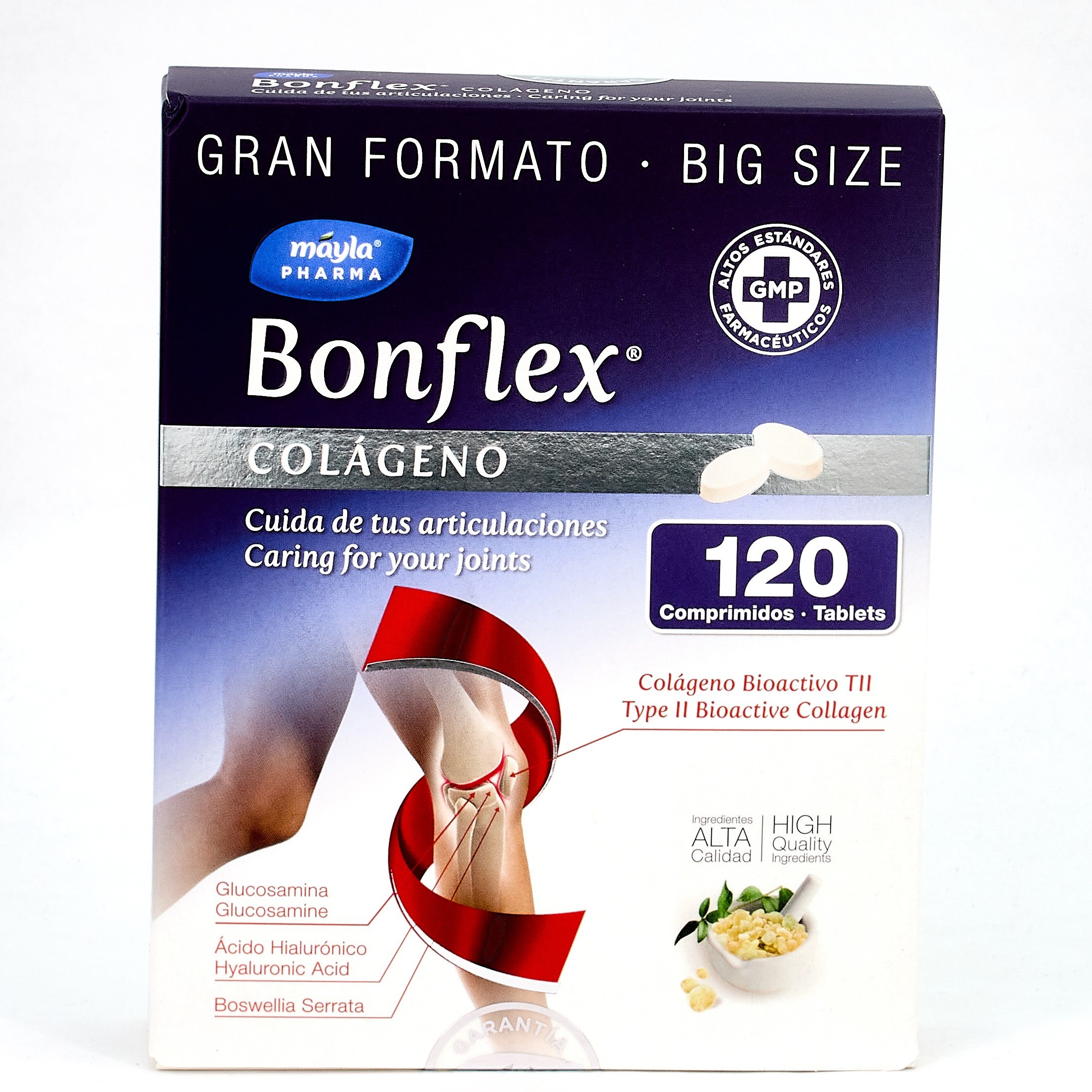 Bonflex Colágeno, 120 comprimidos.