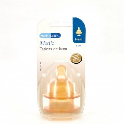 BebeDue Tetina Latex Flujo Medio