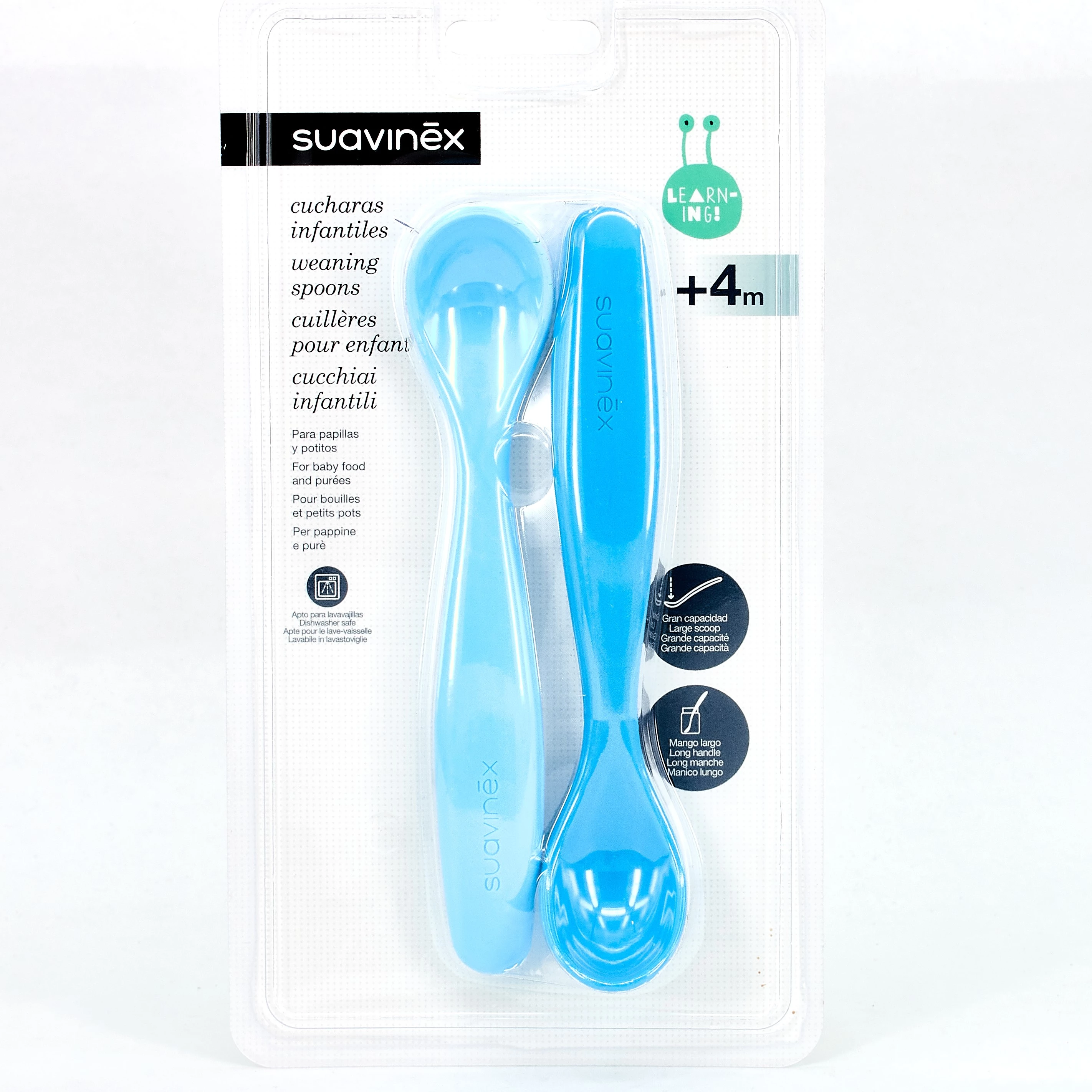 SUAVINEX Cucharas de silicona para bebé