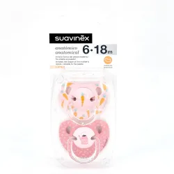 Suavinex Chupete Latex 6m, 2Uds. Suavinex Chupete Latex 6m, 2Uds.