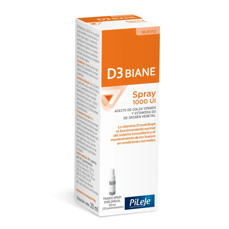 Pileje D3 Biane Spray 1000ui, 20ml. Pileje D3 Biane Spray 1000ui, 20ml.