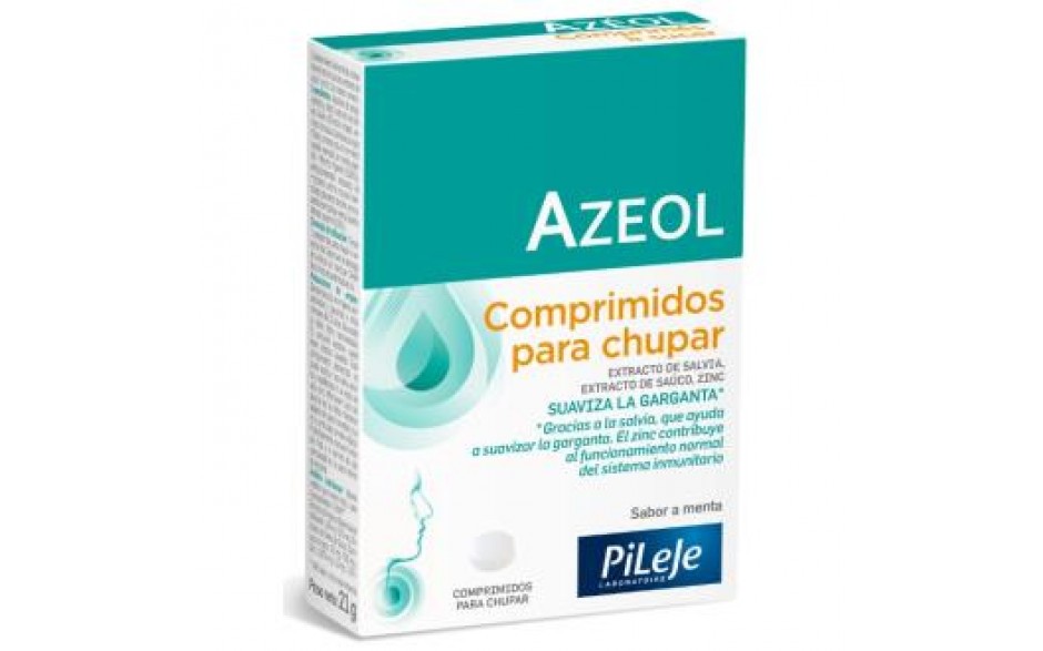 Pileje Azeol Comprimidos Garganta, 30 comprimidos.