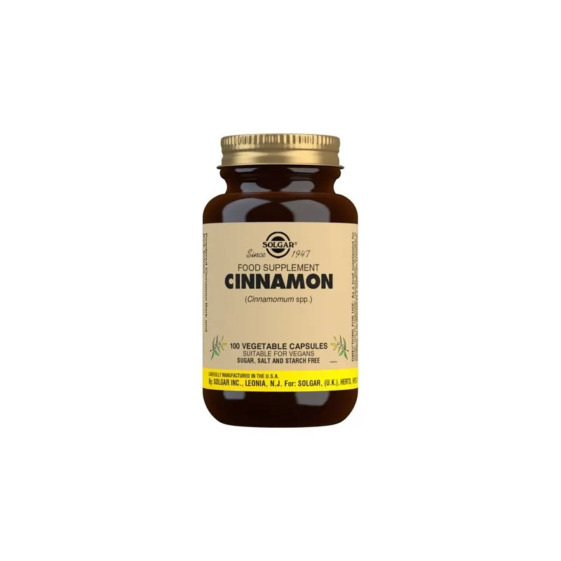 Solgar Canela China 500 mg, 100 Cápsulas Vegetales. Solgar Canela China 500 mg, 100 Cápsulas Vegetales.