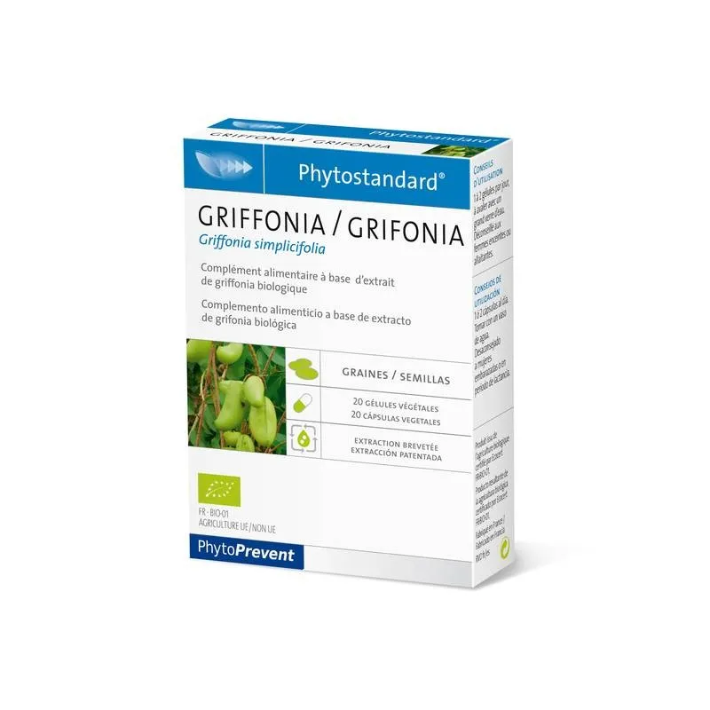 Pileje Grifonia, 20 Cápsulas.
