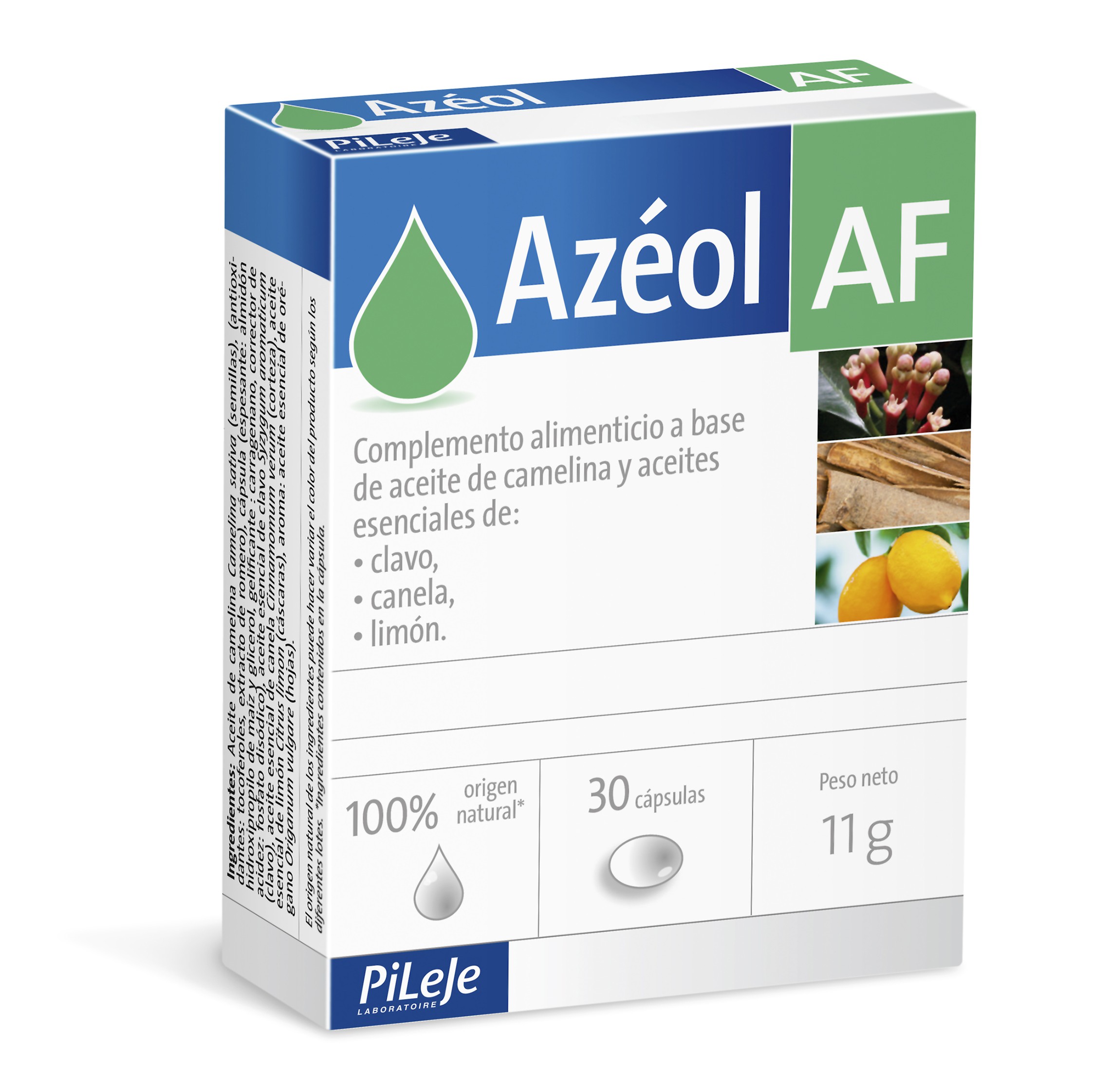 Pileje Azeol AF, 30 Cápsulas