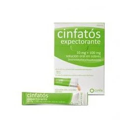 Cinfatos Expectorante 10mg/100mg, 18 Sobres.