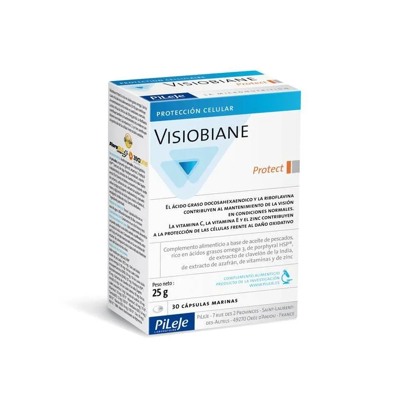 Pileje Visiobiane Protect, 30 cápsulas.