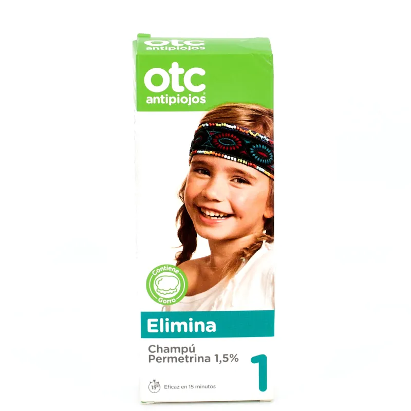 OTC Antipiojos Permetrina 1.5% Champú Antipiojos OTC Antipiojos Permetrina 1.5% Champú Antipiojos