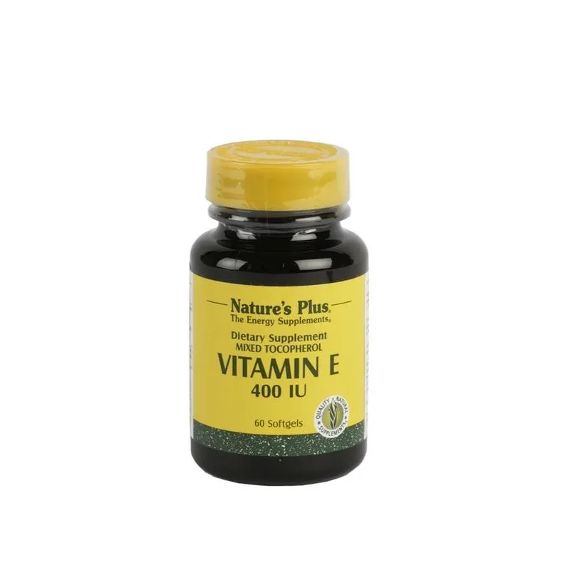 Natures Plus Vitamina E 400 UI, 60 Perlas. Natures Plus Vitamina E 400 UI, 60 Perlas.