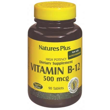 Natures Plus Vitamina B12 500 mcg, 90 Comp.