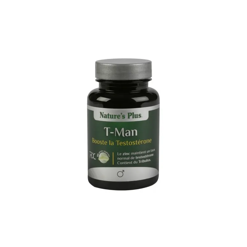 Natures Plus T-Man, 30 Caps. Natures Plus T-Man, 30 Caps.