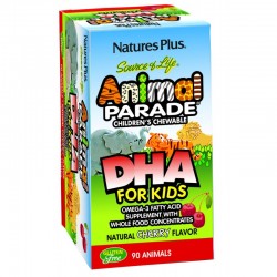 Natures Plus Animal parade DHA, 90 comprimidos masticables