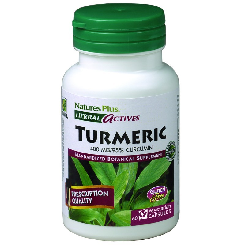 Natures Plus Curcuma (Turmeric) 400mg, 60 cápsulas.