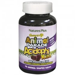 Natures Plus Animal parade Acidophikidz, 90 comprimidos.