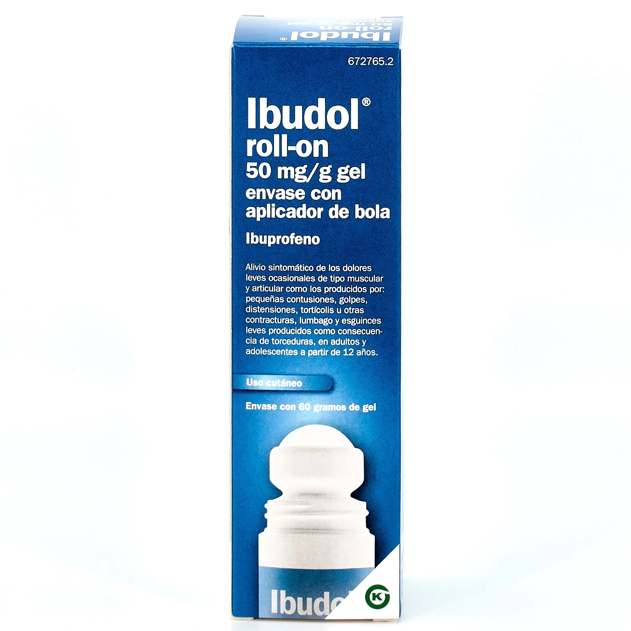 Ibudol Roll-on 50mg/g Gel Cutáneo, 60g.