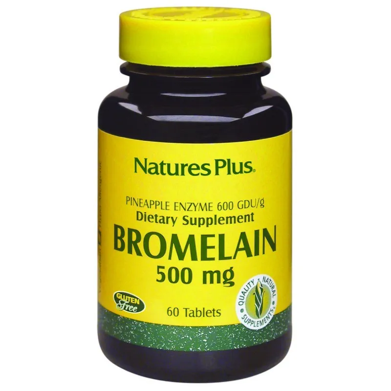 Natures Plus Bromelaina 500mg, 60 comprimidos.