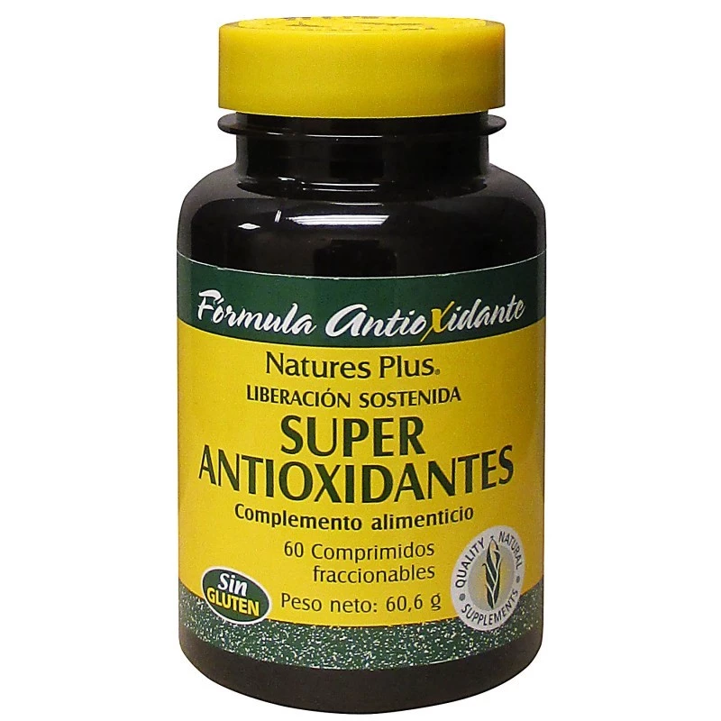 Natures Plus Super Antioxidantes, 60 comprimidos.