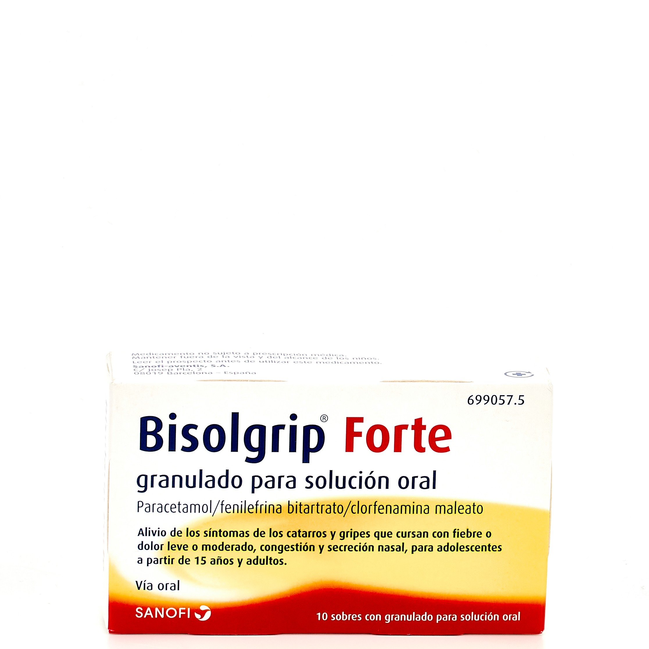 Bisolgrip Forte, 10 sobres granulados.