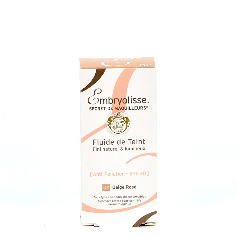 Embryolisse Liquid Foundation 02 Rose Beige 30ml Embryolisse Liquid Foundation 02 Rose Beige 30ml