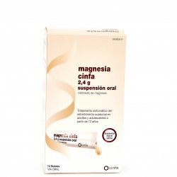 Magnesia Cinfa 2,4 gr, 14 Sobres.