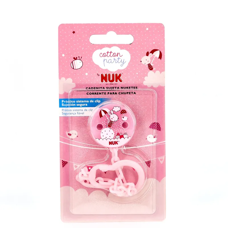 NUK Cadenita Chupete Cotton Party NUK Cadenita Chupete Cotton Party