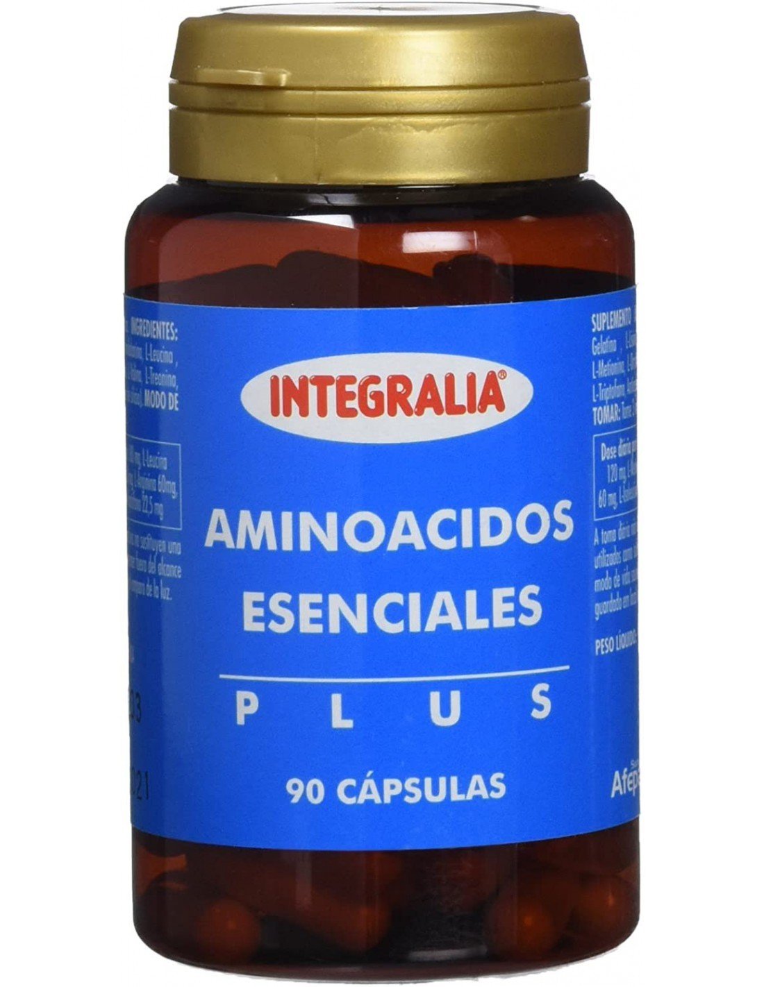 Integralia Aminoácidos esenciales Plus, 90 cápsulas.