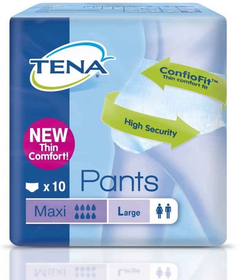 Tena Pants ABSORB INC ORINA MAXI. Talla Grande-10 Unidades