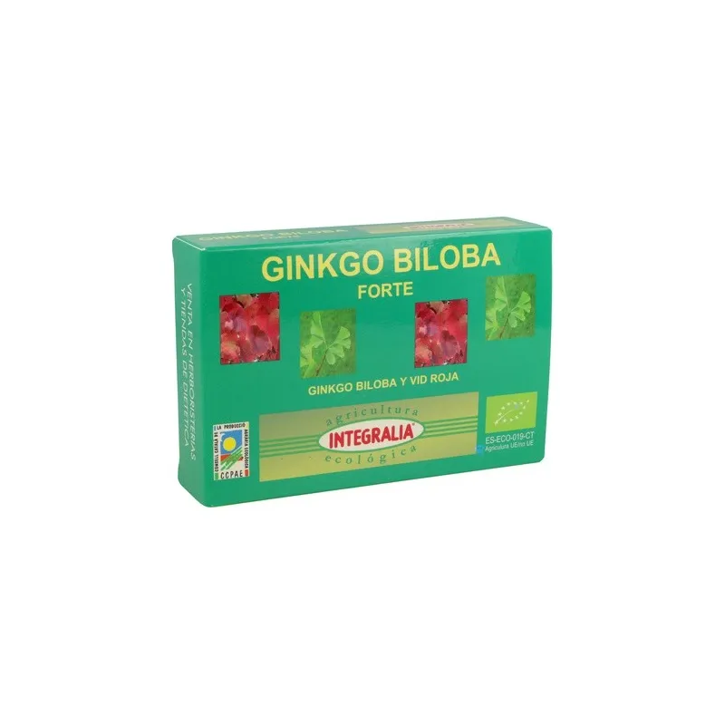 Integralia Ginkgo Biloba Forte Eco, 60 Cápsulas. Integralia Ginkgo Biloba Forte Eco, 60 Cápsulas.