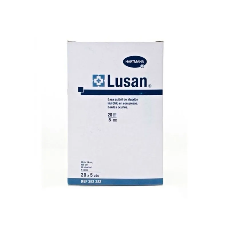 Lusan Gasa Esteril Compresas, 20x5 Uds. Lusan Gasa Esteril Compresas, 20x5 Uds.