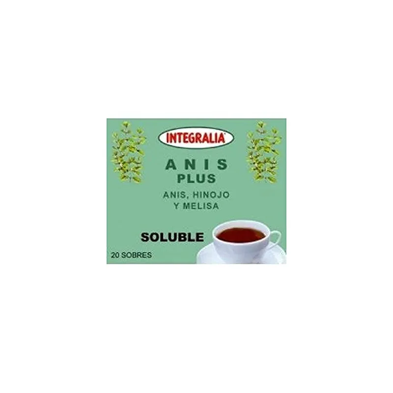 Integralia Anis Plus Soluble, 20 Sobres.