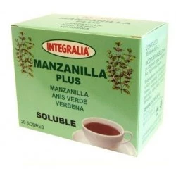 Integralia Manzanilla Plus Soluble, 20 Sobres.