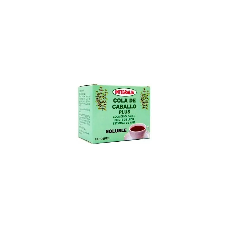 Integralia Cola de Caballo Plus Soluble, 20 Sobres.