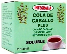Integralia Cola de Caballo Plus Soluble, 20 Sobres.