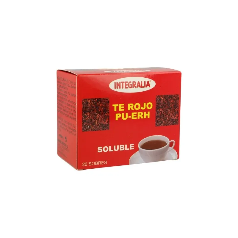 Integralia Té Rojo Soluble, 20 Sobres.