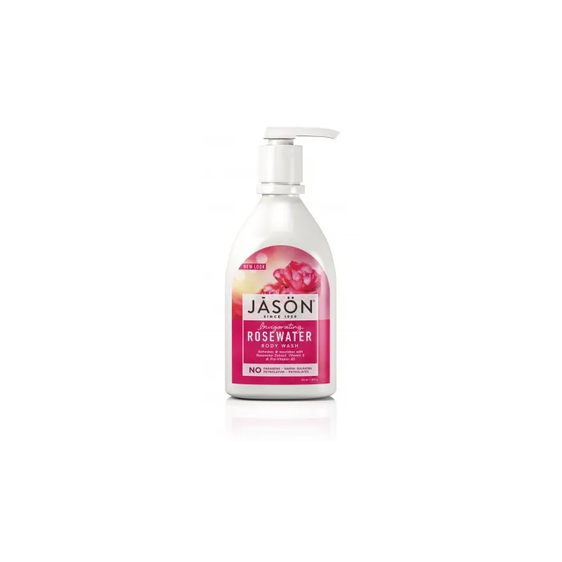 Jason Gel de Ducha de Agua de Rosas, 887 ml.