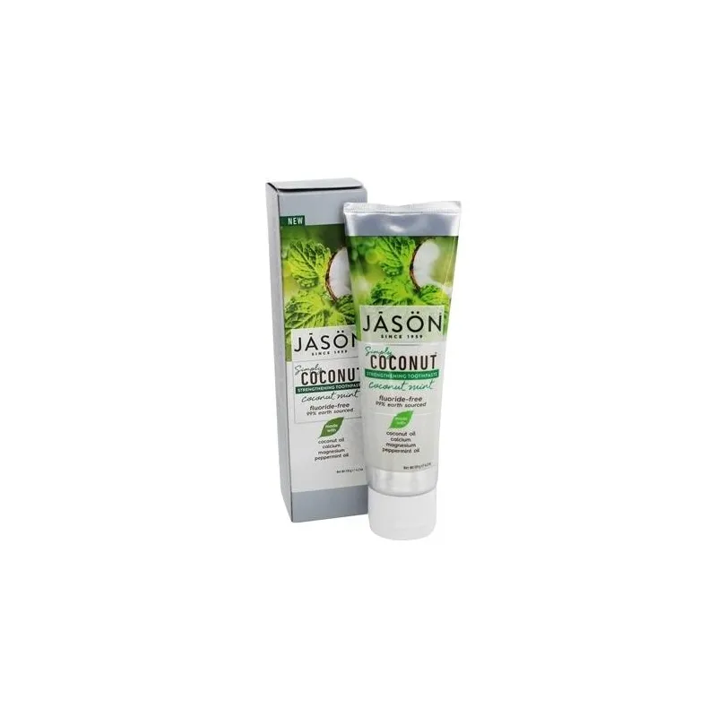 Jason Dentífrico Coco-Menta Fortificante, 119 g.
