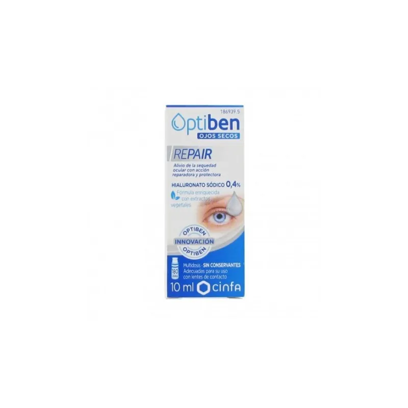 Optiben Ojos Secos Repair, 10ml.