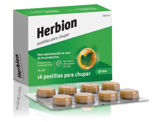 Herbion, 16 pastillas para chupar.