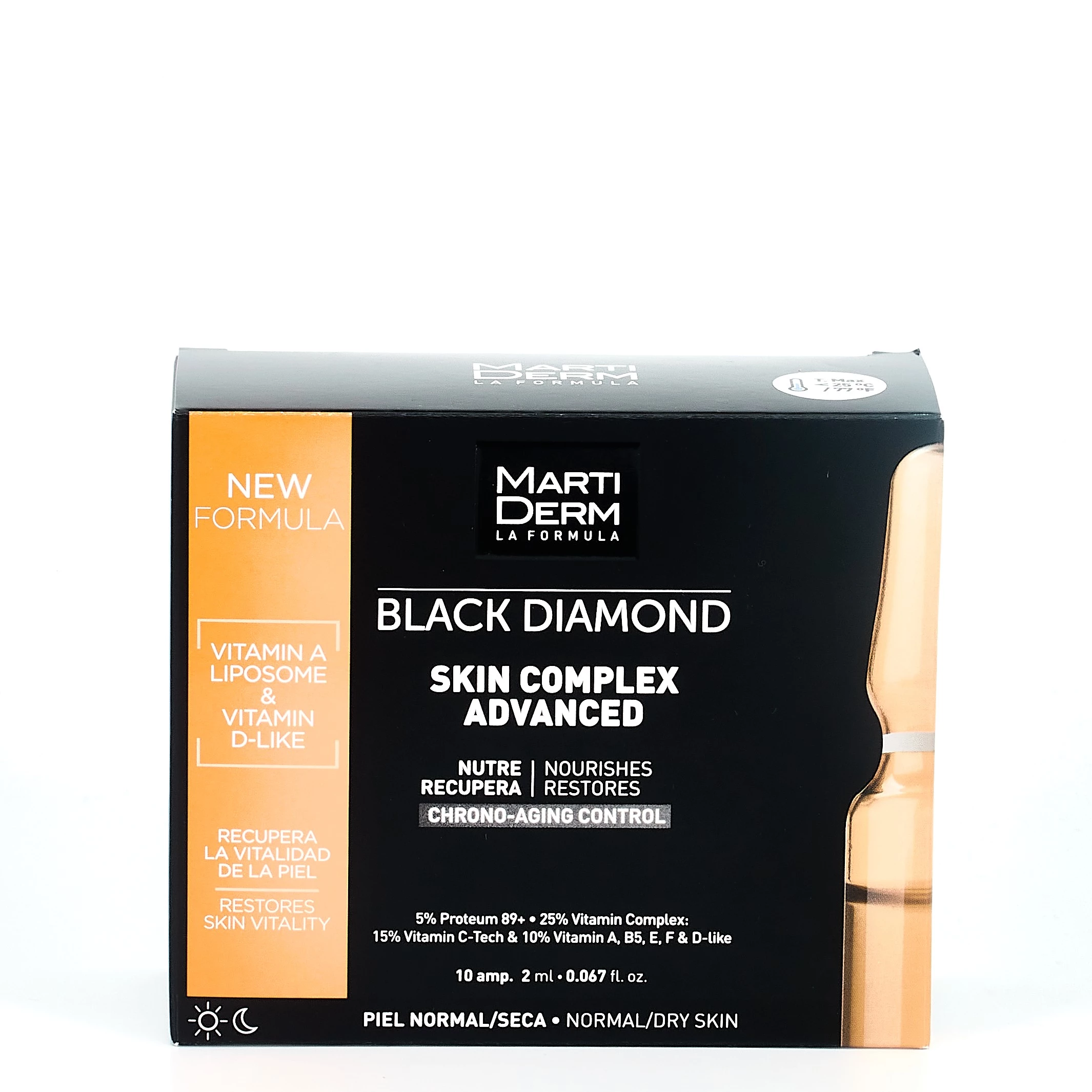 Martiderm Skin Complex Black Diamond , 10 Ampollas.