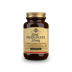 0-NO Solgar Picolinato Zinc 22 mg. 100 Comprimidos.