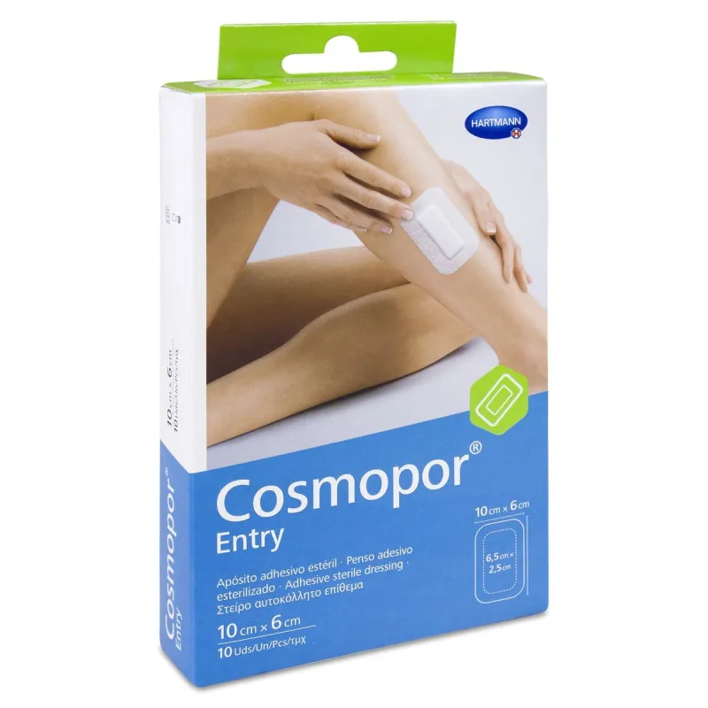 Cosmopor Entry Apósito Estéril 10x6 cm, 10 Uds.