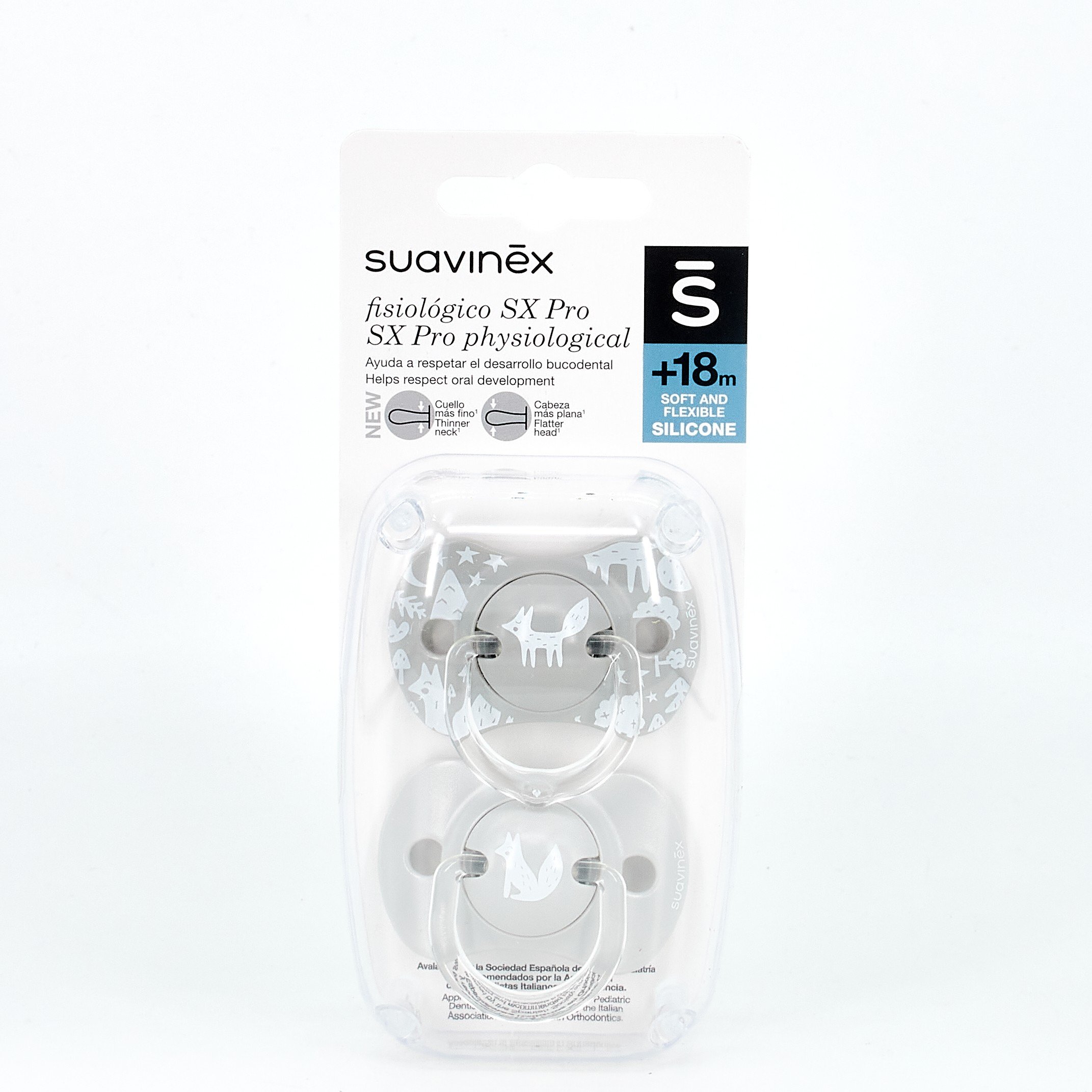 Chupete Suavinex SX Pro Fisiológico 6-18 meses Silicona 2 unidades