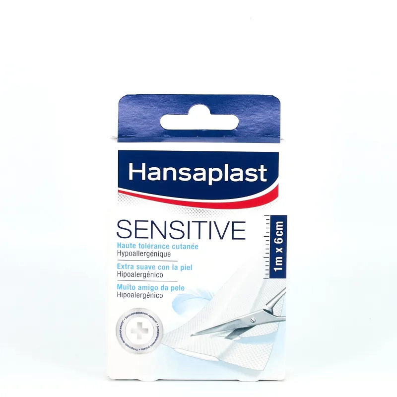 Hansaplats Sensitive Apósito Adhesivo 6cm x 1m Hansaplats Sensitive Apósito Adhesivo 6cm x 1m
