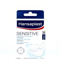 Hansaplast Sensitive Apósito Adhesivo 2 Tamaños, 20 Uds.