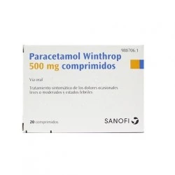 Paracetamol Winthrop 500 mg, 20 comprimidos