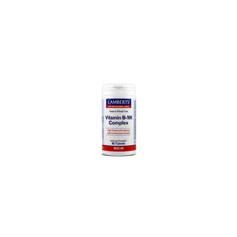 LAMBERTS Complejo de Vitamina B-100, 60 comprimidos.