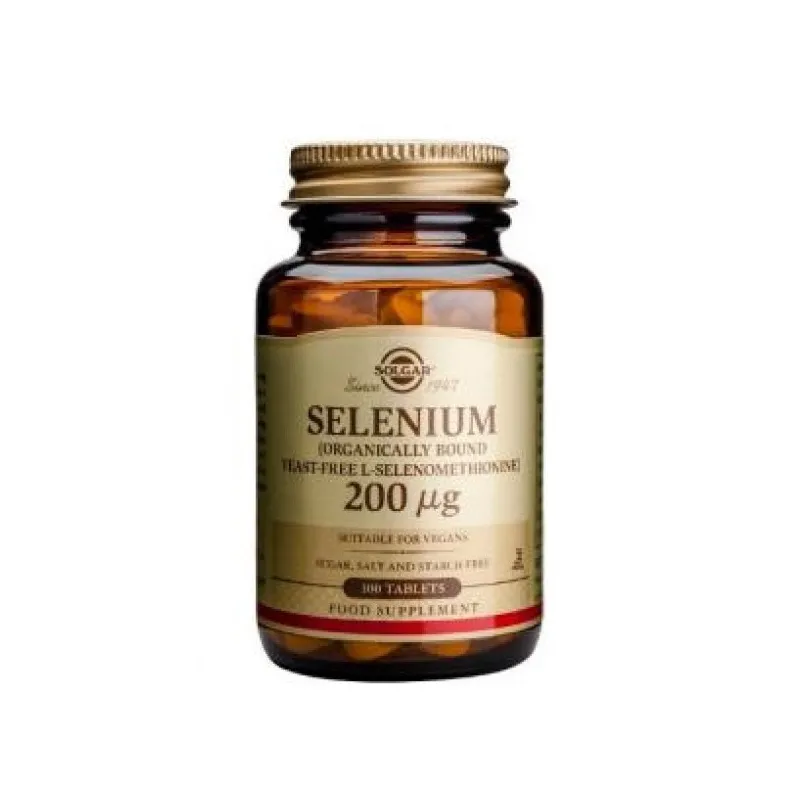 Solgar Selenio 200 mcg, 50 Comprimidos.