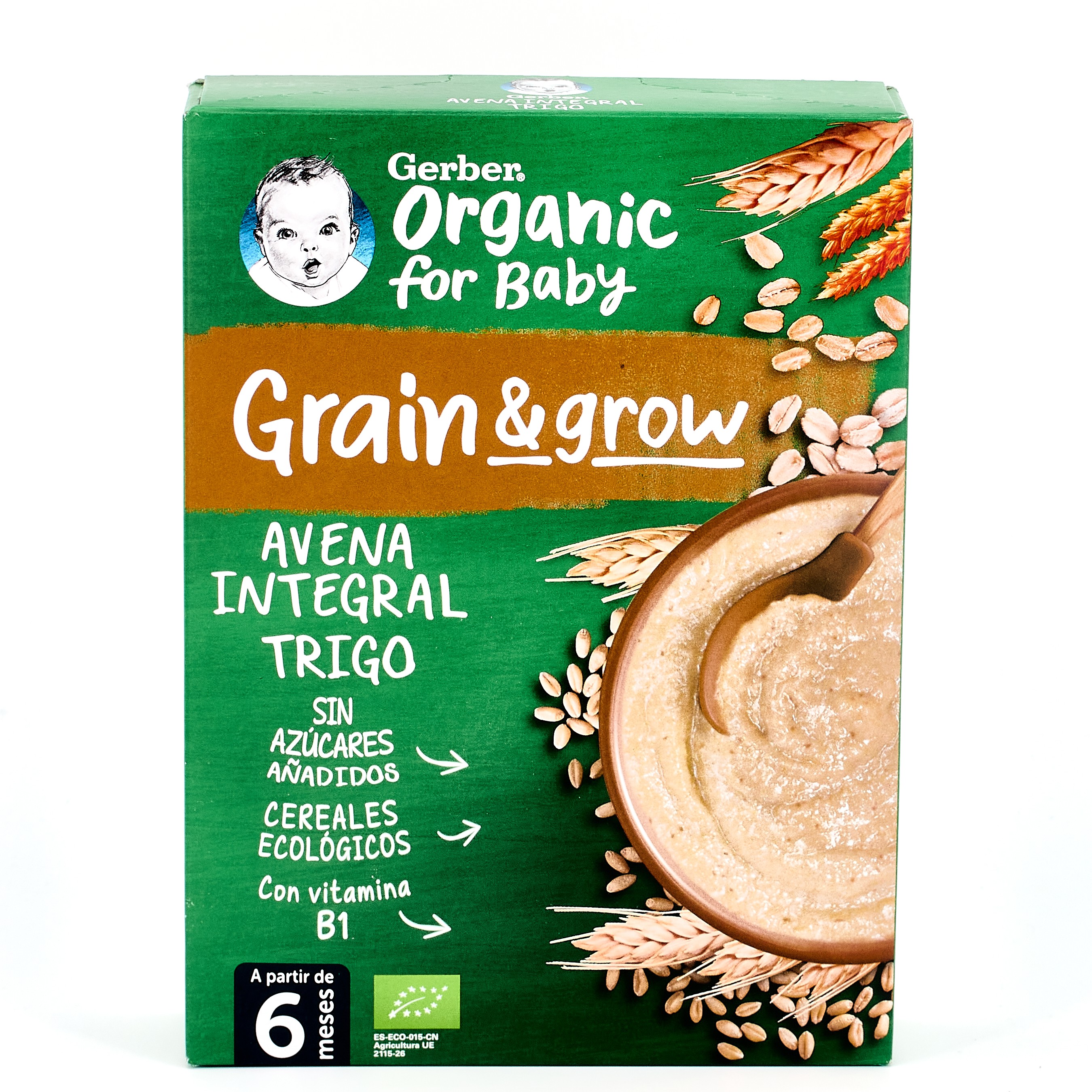 Gerber BIO Avena y Trigo, 250g.